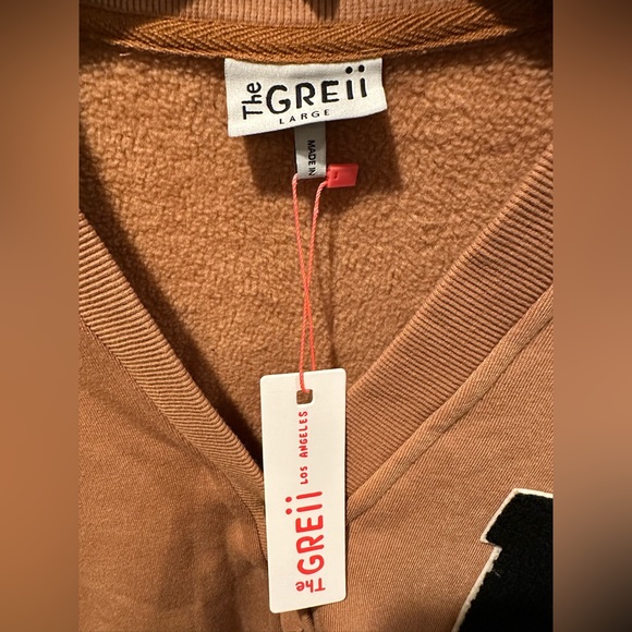 NWTs: The GREii LA varsity cardigan sweatshirt - Picture 6 of 9